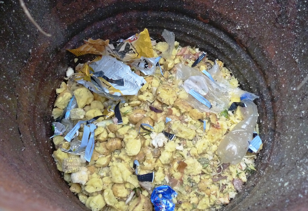 Odseparovaná část anorganických odpadů (Foto P. Plíva)