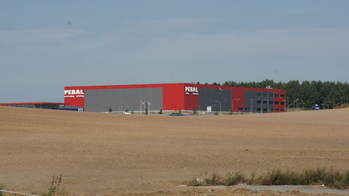Výrobní hala společnosti PEBAL
