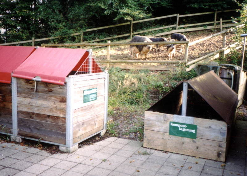Komunitní kompostoviště ve čtvrti Büttenen