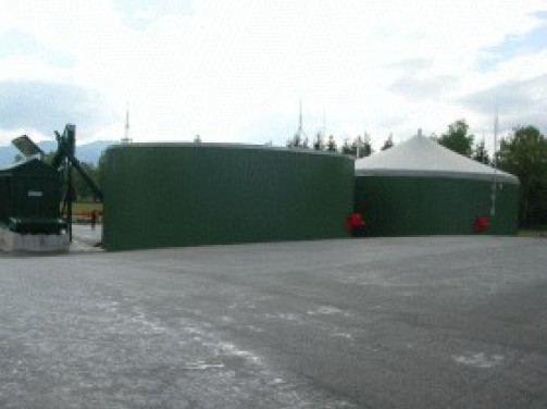 Zemědělská bioplynová stanice v Rakousku
