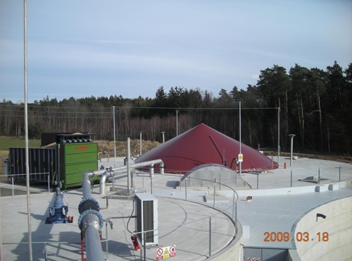 Bioplynová elektrárna (BPE) ve Vejprnicích u Plzně