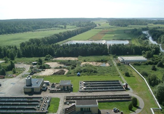 Systém využívání odpadních vod na plantáži v Enköpingu / Švédsko