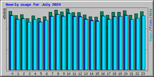 Hourly usage for July 2024