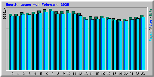 Hourly usage for February 2026