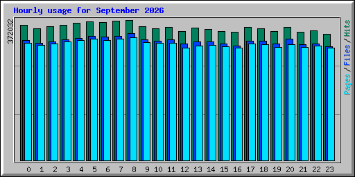 Hourly usage for September 2026